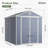 6'x8' Resin Outdoor Storage Shed