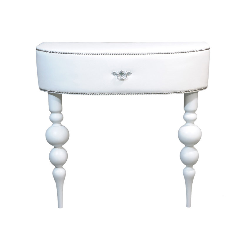 Baroque 102cm Console Table, White