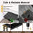 Sofa Table with Outlet and USB Port, 49" Console Behind Couch Table with Steel Frame,-586311232
