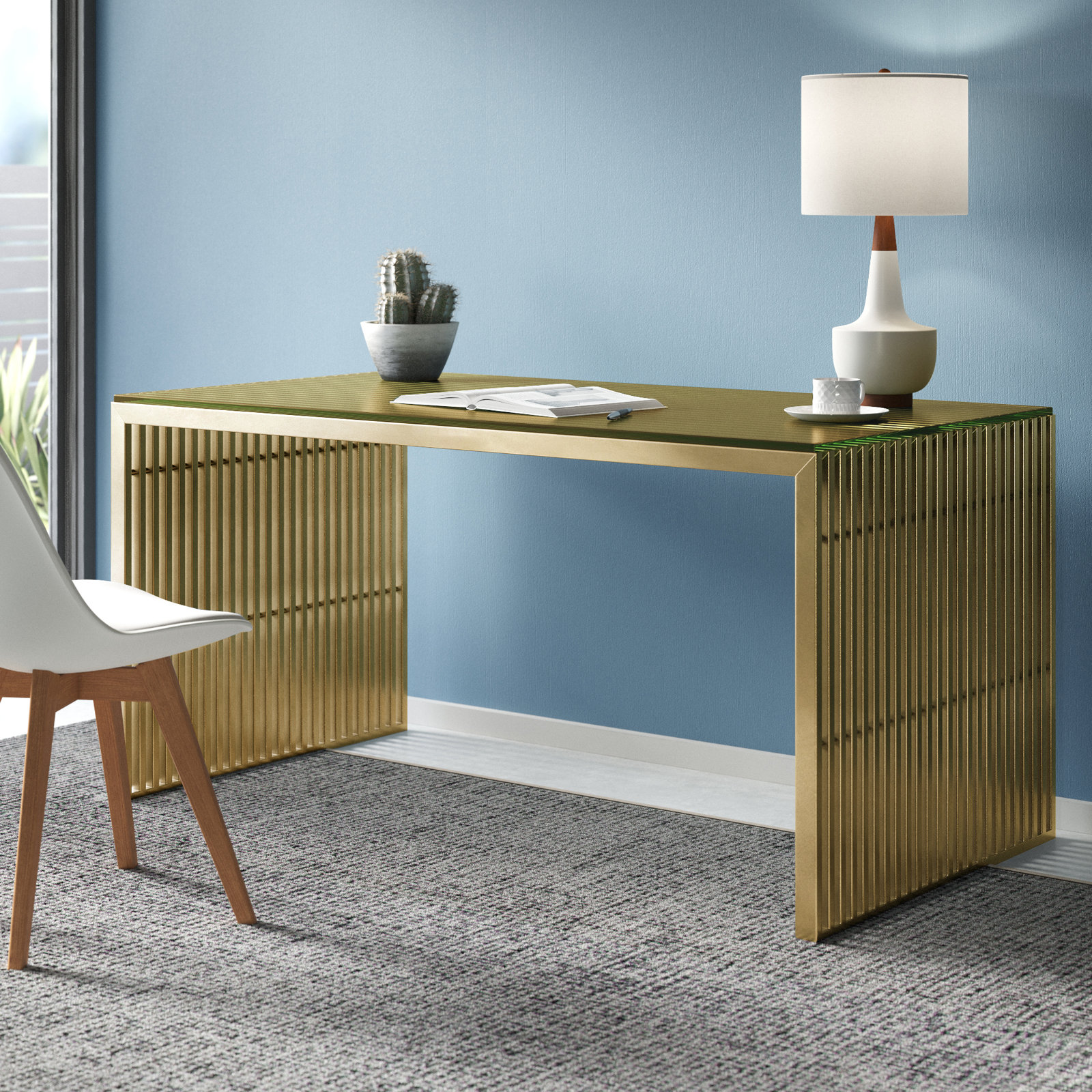Jules Writing Desk, Gold