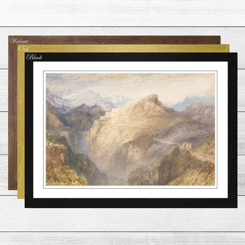 J.M.W. Turner - Single Picture Frame Painting, Oak