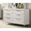 Panneaux embossés contemporains en acrylique avec commode et commode 1 pièce Contemporary