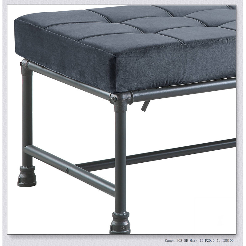 Banc Brantley Velvet & Sandy Finish Conception simple, confortable et durable, banc multifonctionnel