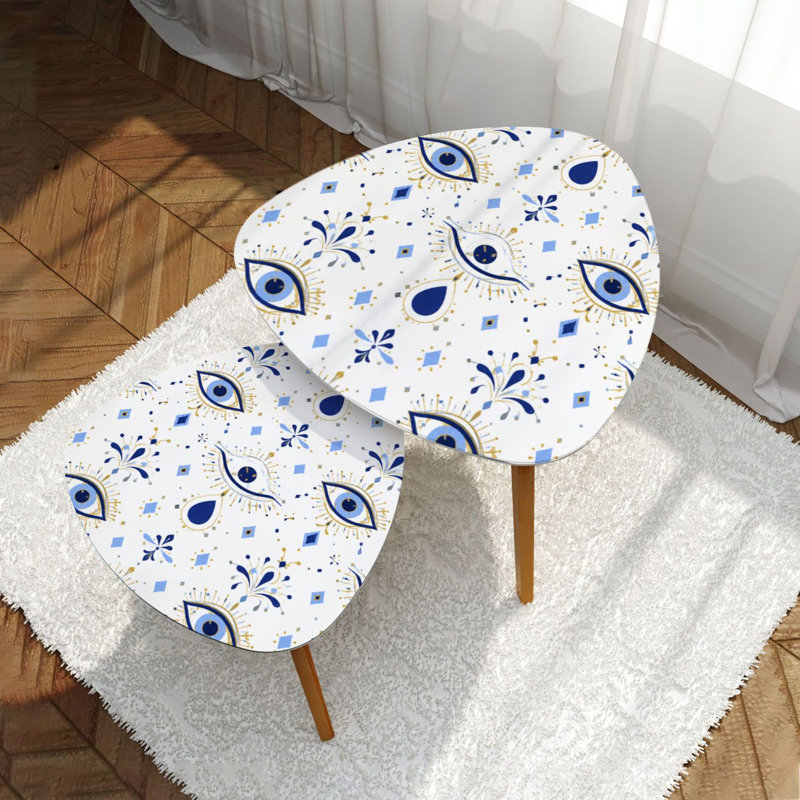Ensemble de 2 tables gigognes Triangle Nesting