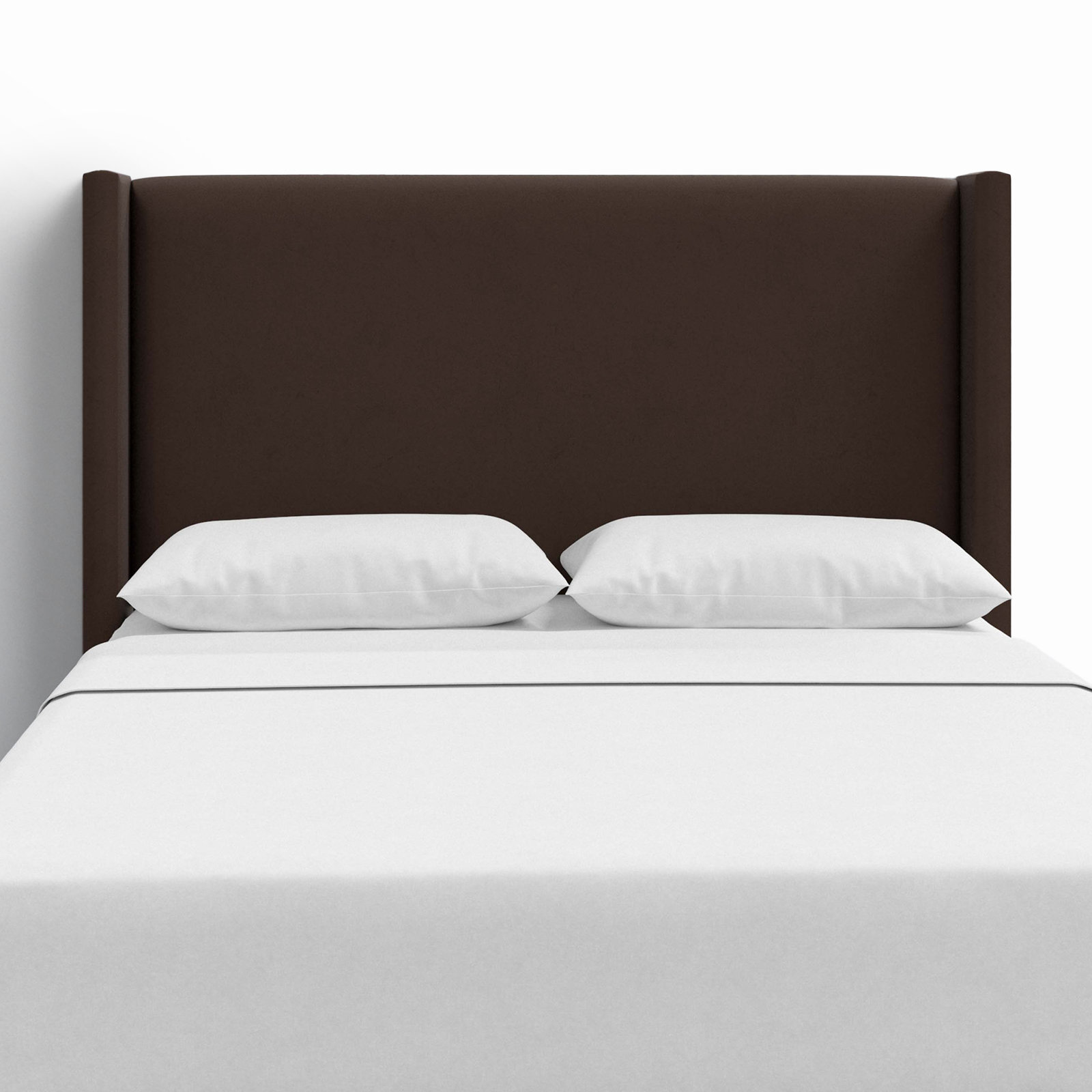Hanson Pine Headboard, Twin, Classic Chocolate Velvet