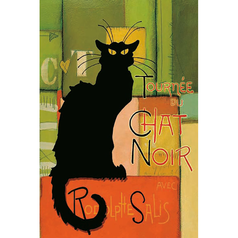 Buy Art for Less Officially Licensed Abstract Black Chat Chat, H 24 po x l 16 po x P 1,5 po