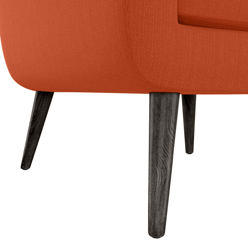 Fauteuil Speegle, Polyester orange
