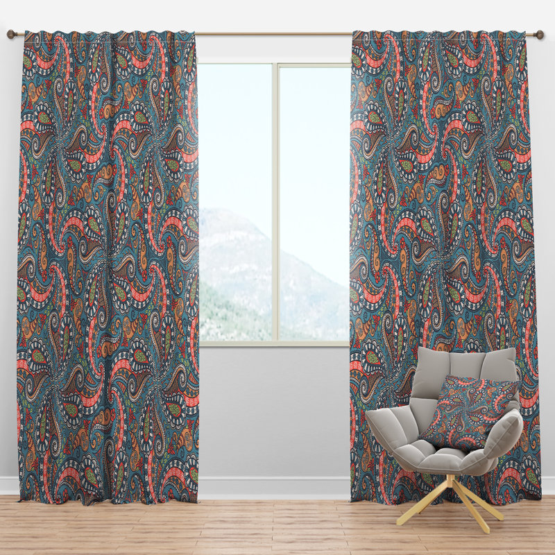Panneau de rideau simple semi-diaphane avec passe-tringle Elegant Lace, l 52 po x L 108 po