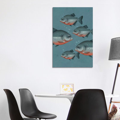 Piranhas by Dieter Braun - Print on Canvas