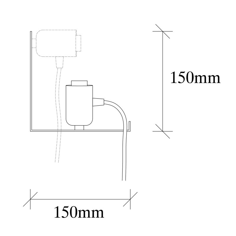 Élégante lampe murale en cuivre, corps en métal, 15,7 x 5,9 x 5,9 pouces | Douille E27, 40 W maximum | Certifié IP20, enfichable | Idéal pour le salon, la chambre à coucher et le couloir, avec un design moderne et une finition élégante