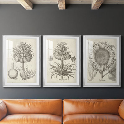 Fresco Crown Imperial II - reproduction sur mesure encadrée de qualité supérieure - 3 pièces