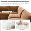 Canapé modulaire en forme de L surdimensionné en mélange de L 8 pièces avec housse de coussin amovible Ciossi Gosport-568614274