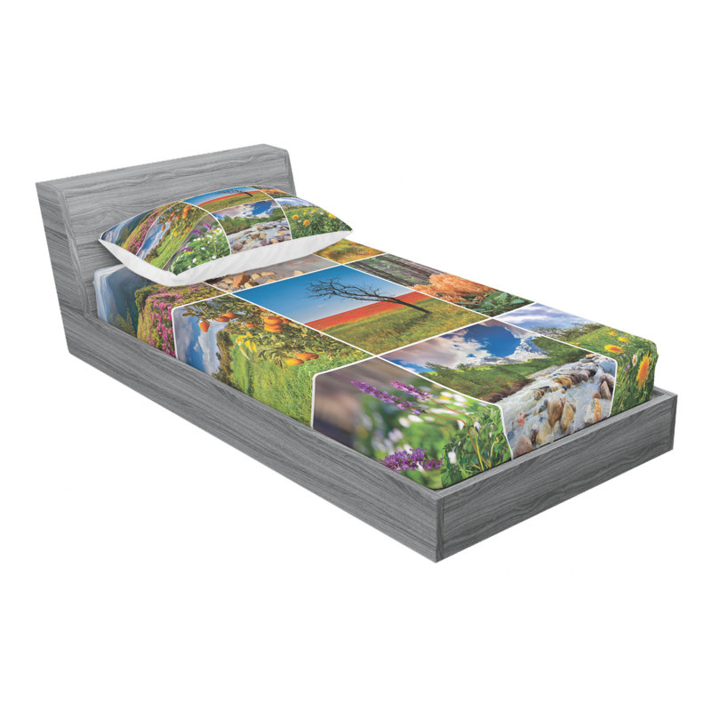 Microfiber Sheet Set, Twin XL Sheet Set with Fitted Sheet