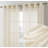 Linen Semi-Sheer Grommet Curtain Panels-1622484152-1622484150