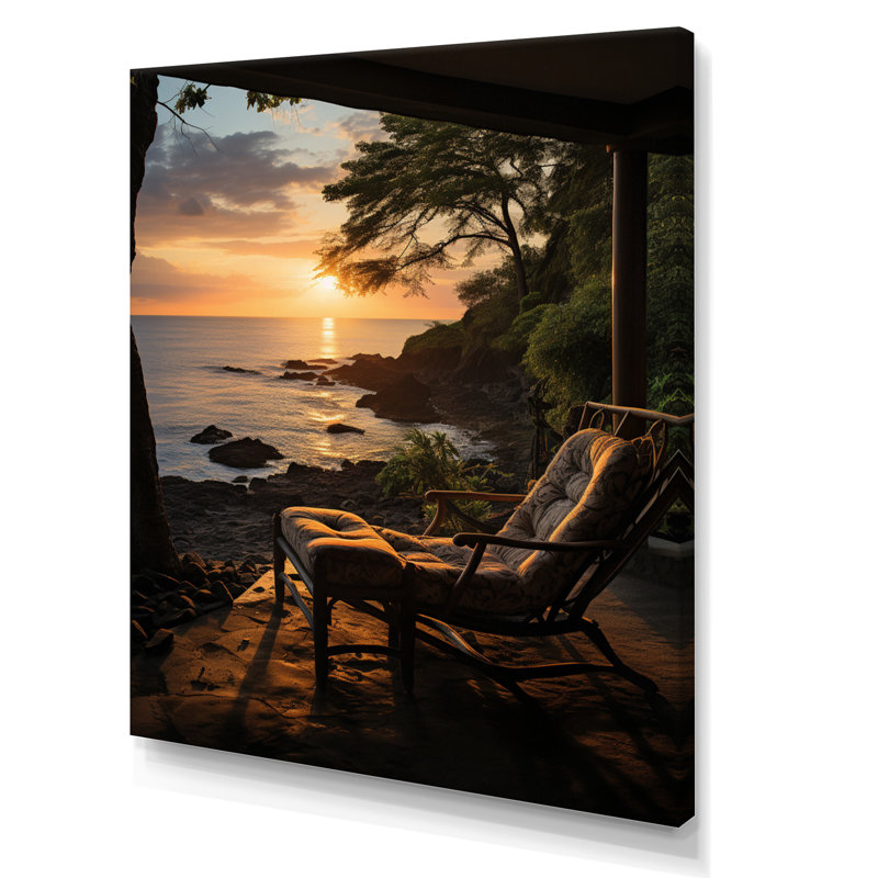 «Beach Photo Tropical Vibes I» sur toile, L 12 po x H 20 po, Toile tendue