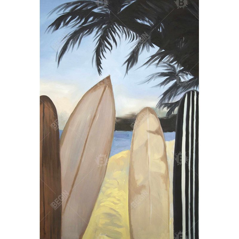 Planches de surf - Toile de sport américaine pour la maison | Art unique