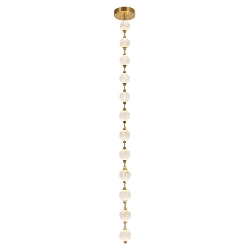 Marni 12 - Light Unique/Statement Pendant, Natural Brass