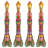 Luau 3-D Tiki Torch Props