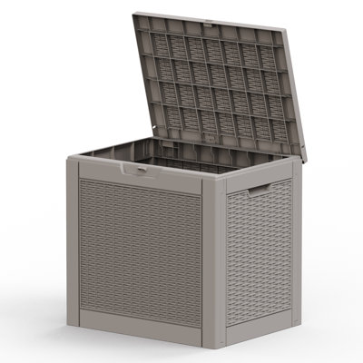 Outdoor Deck Storage Box – 30 Gallon Durable, Weatherproof & Lockable Resin Cabinet for Patio & Garden