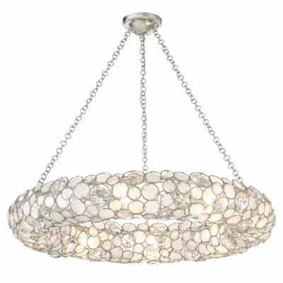Lustre en roue de chariot à 8 lumières Niyanah