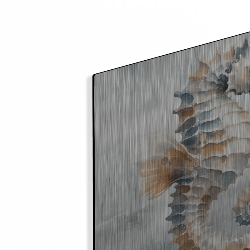  «Cape Cod Seahorse» par Nicole DeCamp, art mural en métal, 12 po x 12 po, H 12 po x l 12 po