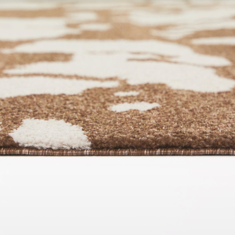 Tapis rouille / crème Hageman, Rectangle 7 pi 10 po x 10 pi