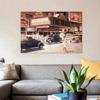 « los angeles i », toile rétro sur toile