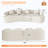 Boneless Curved Sofa Compression High-Density Foam Couch And No Assembly Needed-550217475-550217472-550217471