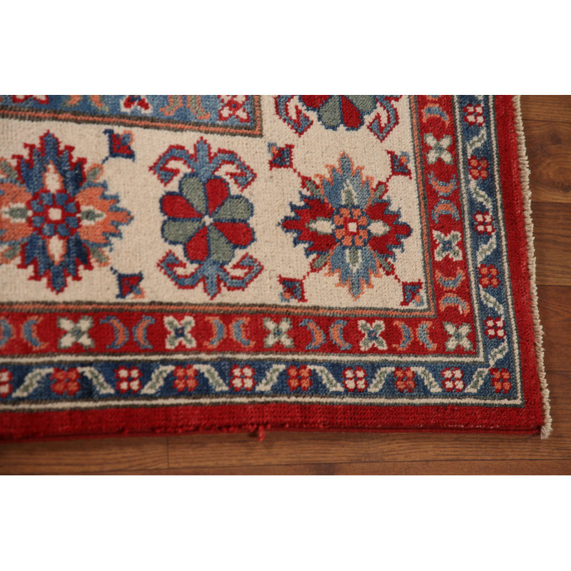 Red Kazak Handmade Area Rug