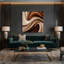 Gradient Abstract 34 Beige Canvas Wall Art-56354403