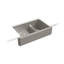 Whitehaven® 36" L x 22" W Double Basin Farmhouse Kitchen Sink-10397034