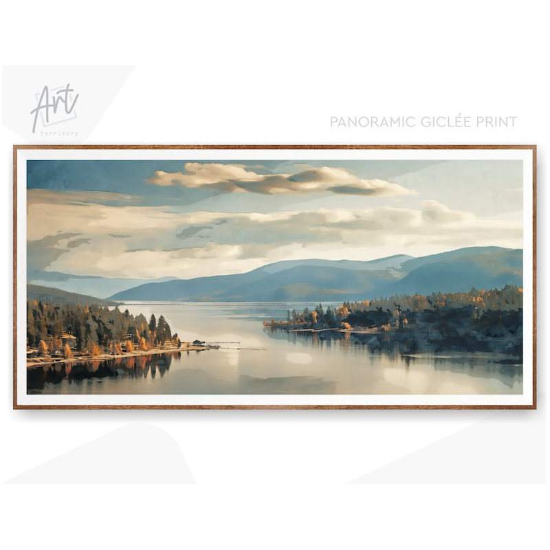 Imprimé Priest Lake, Affiche non encadrée, H 28 po x l 56 po