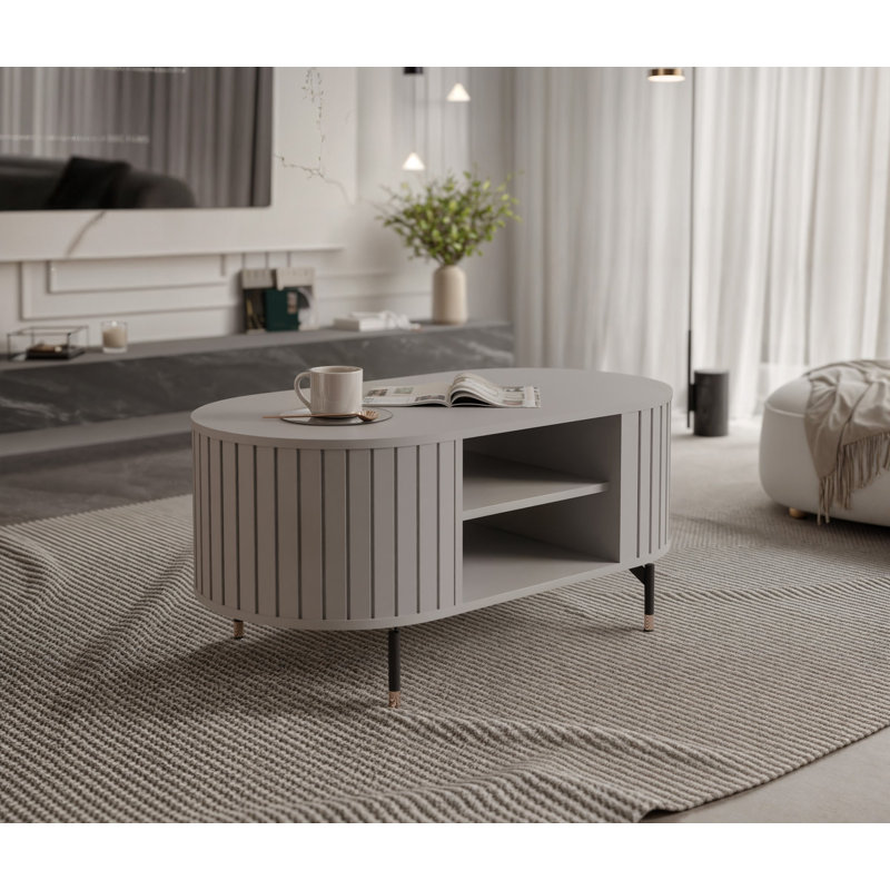 Rosebrugh Coffee Table with Storage, Beige
