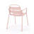 3-Piece Metal Outdoor Bistro Patio Set - Matte Light Pink -374036857