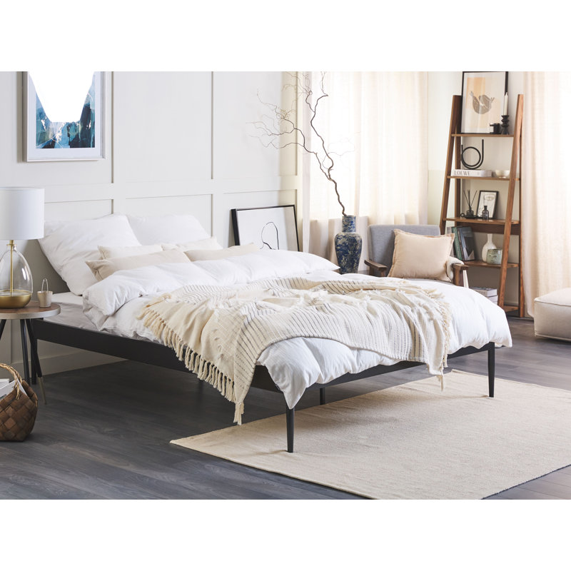 Havana European Bed Frame, Black, European Kingsize (160 x 200cm)