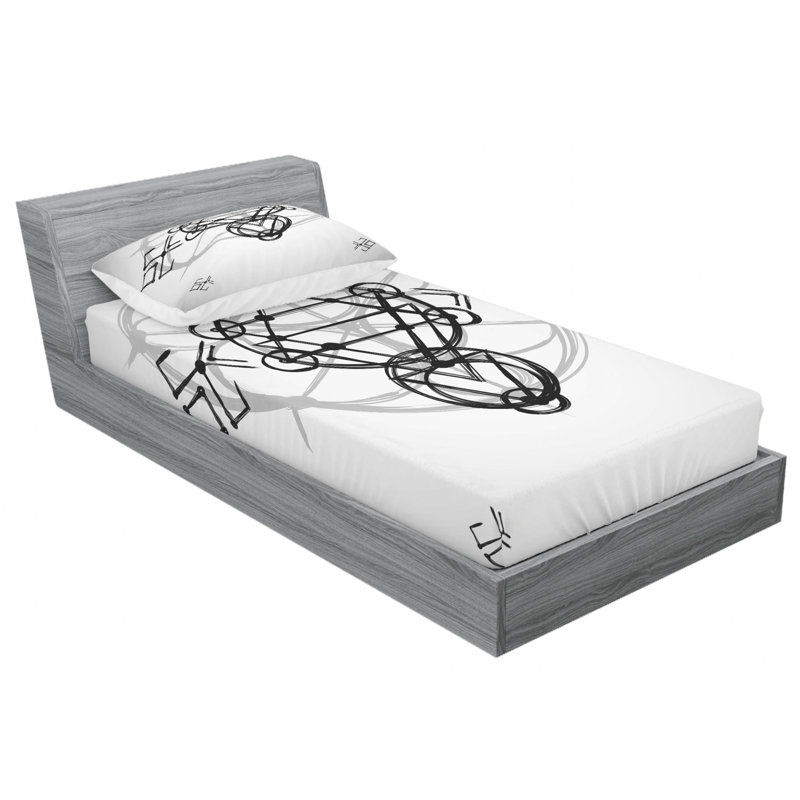 Microfiber Sheet Set, Twin Sheet Set with Fitted Sheet