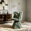 Chaise de coiffeuse avec dossier papillon, chaise d'appoint pivotante-1677033542