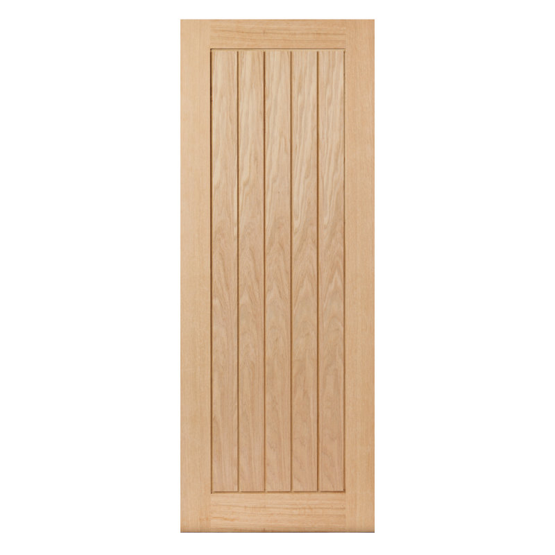 Thames Oak Internal Door Unfinished, 198.1cm H x 45.7cm W x 3.5cm D