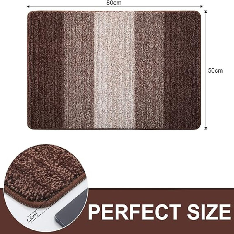 Door Mats Indoor, Machine Washable Soft Doormats, Dirt Trapper Super Absorbent Entrance Rug