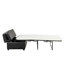 Lit simple avec repose-pieds pliant avec matelas