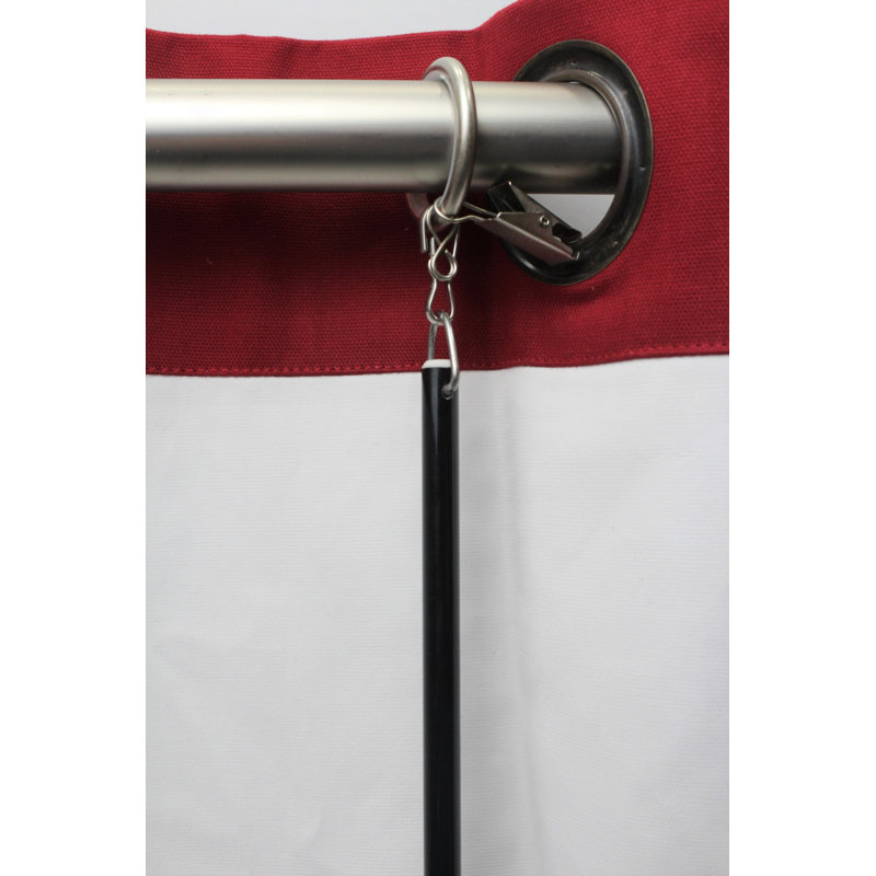 Accessoire de quincaillerie de rideau en fibre de verre 0,25 ", H 60 po