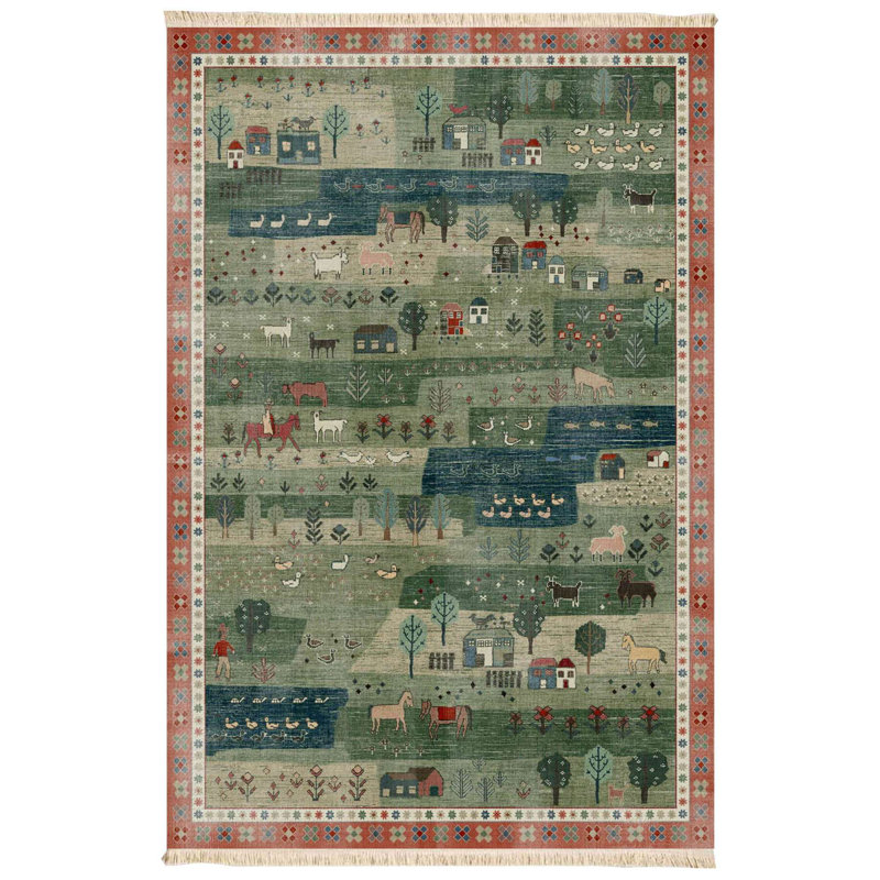 Tapis d'intérieur / extérieur ims Whimsical Farmstead
