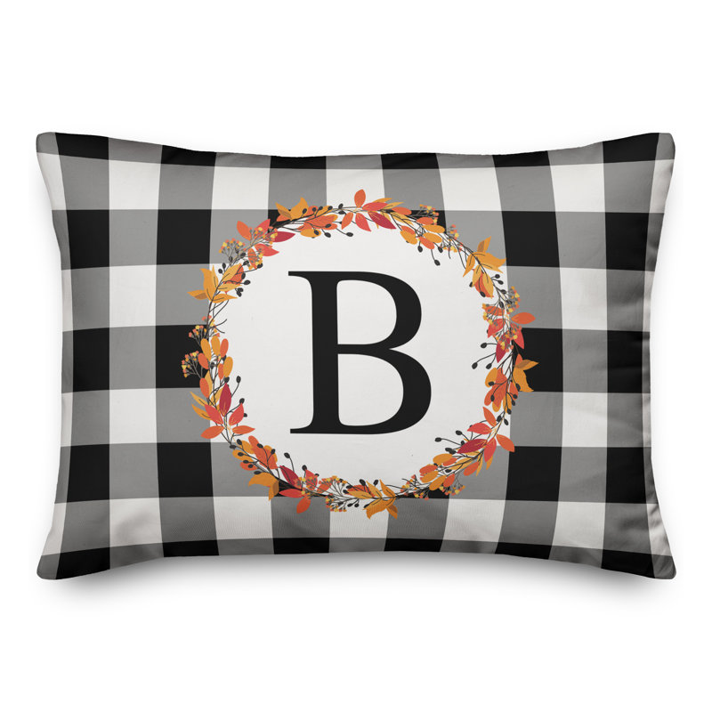Gingham Throw Pillow, B