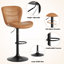 Adjustable Height Counter Stool with Metal Frame-1853004364-1853004360