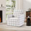Fauteuil d'appoint pivotant rayé 31,8 po-1152895772