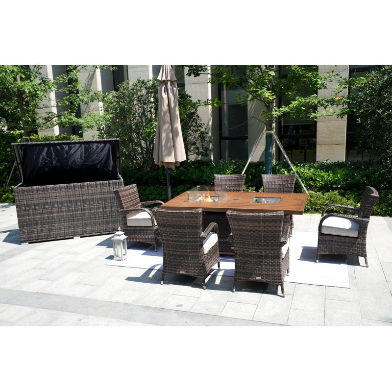 6 - Person Patio Conversation Set with Cushions