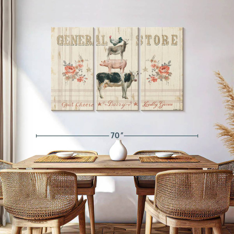 Kema Farm Patchwork I Wall Sign, 36" H x 57" W