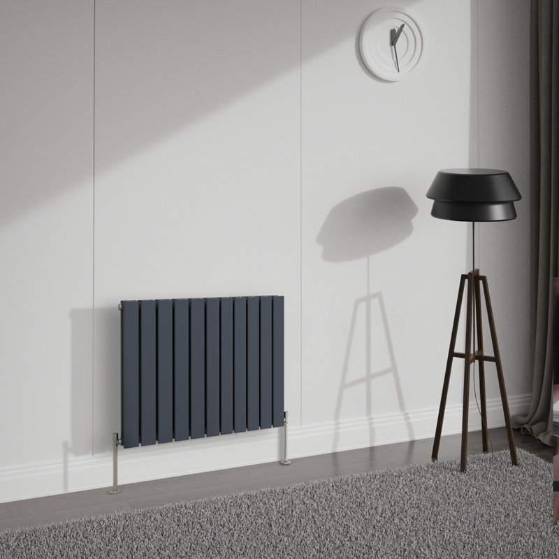 Shonda Horizontal Double Flat Panel Radiator, 60cm H x 74.8cm W, Anthracite