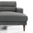 Loseff Pointer 2-Piece Fabric Upholstered Sectional, Gray