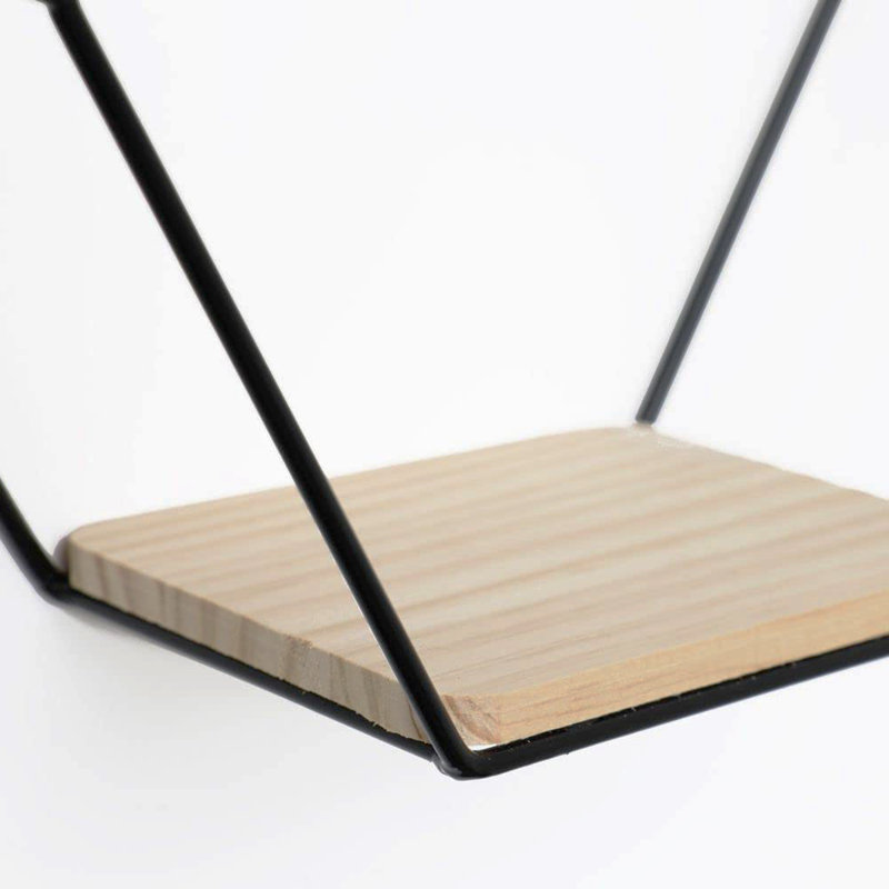 MacAdam 3 Piece Hexagon Metal Accent Shelf